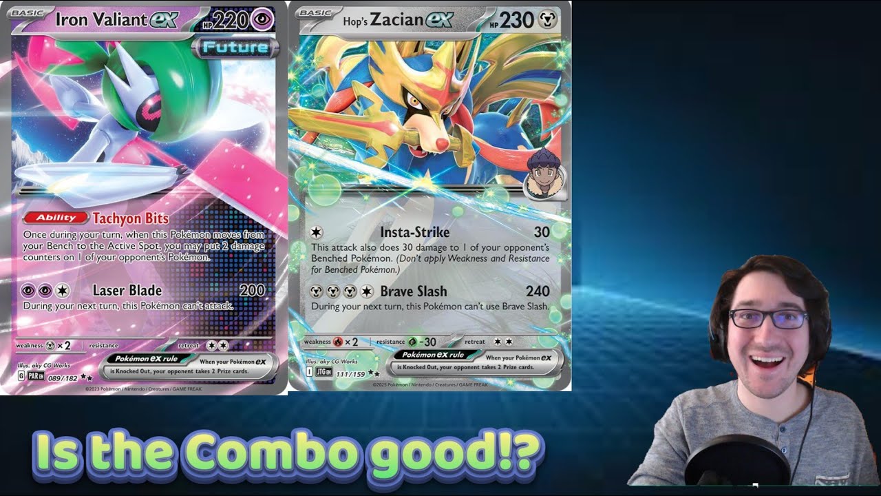 Zacian EX and Iron Valiant EX can Snipe the BENCH! (Pokemon TCG Live Deck)