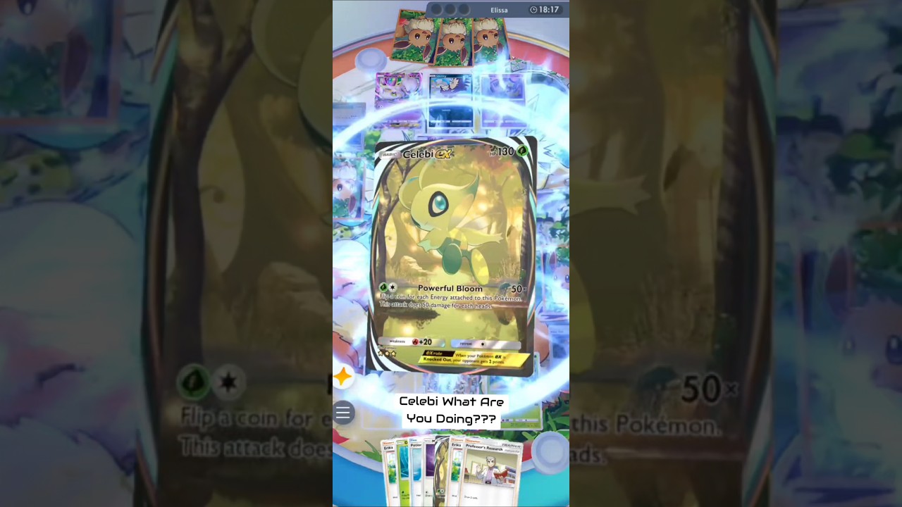 Pokemon TCG Pocket - Celebi What Are You Doing??? #pokemontcgpocket #pikachu #pokemontcg