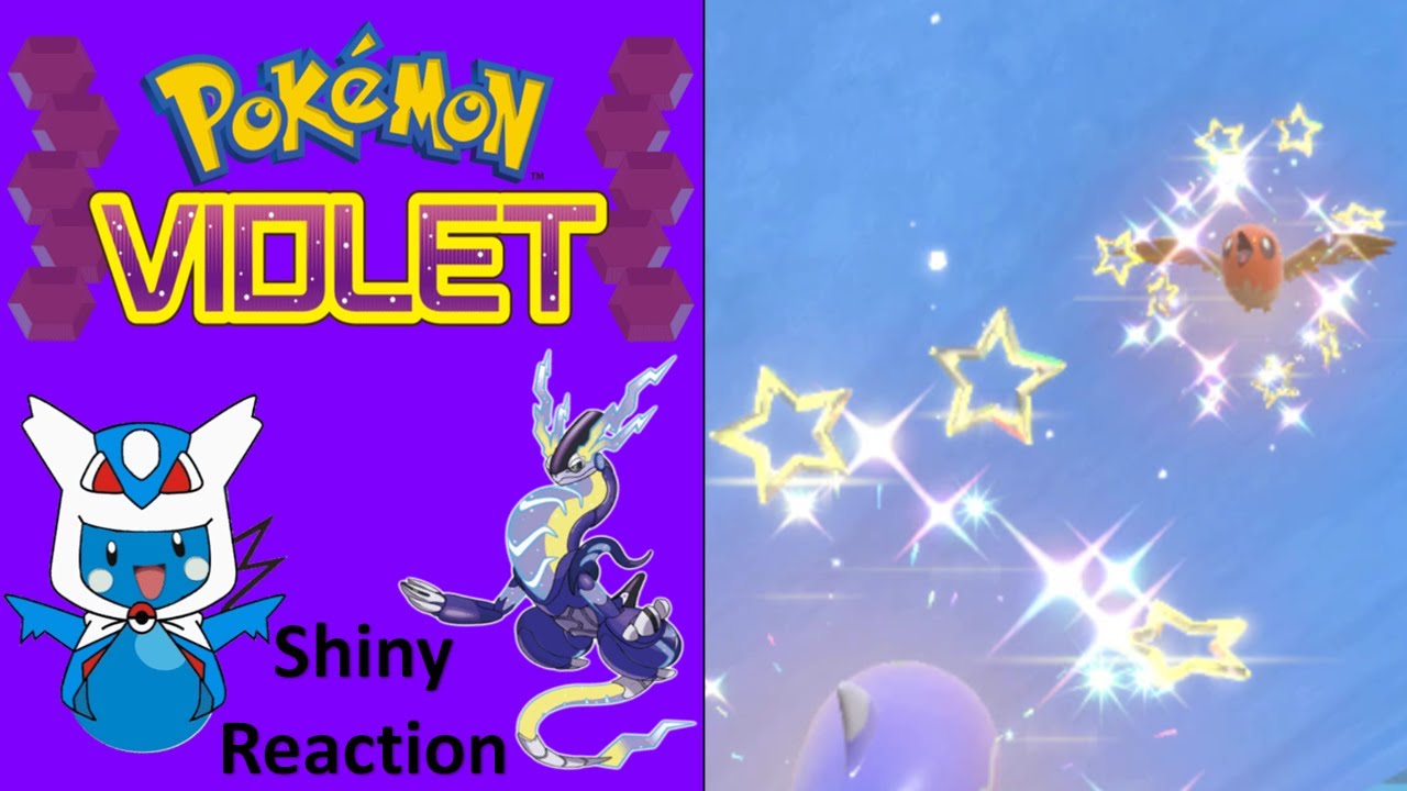 Pokemon Violet:  Shiny Fletchling Reaction #2