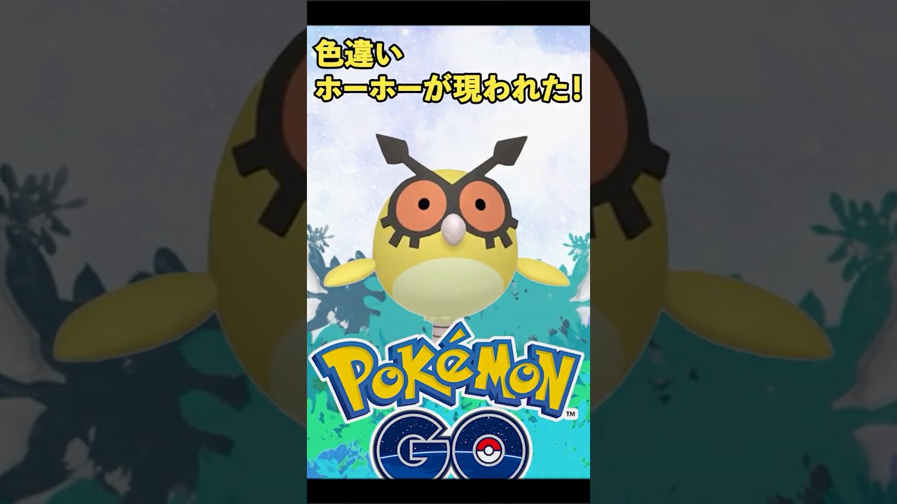 【Pokémon】色違いホーホーが現れたらゲットするのがポケモンGOトレーナー【PokémonGO#1】#PokémonGO #pokemon #ポケゴ