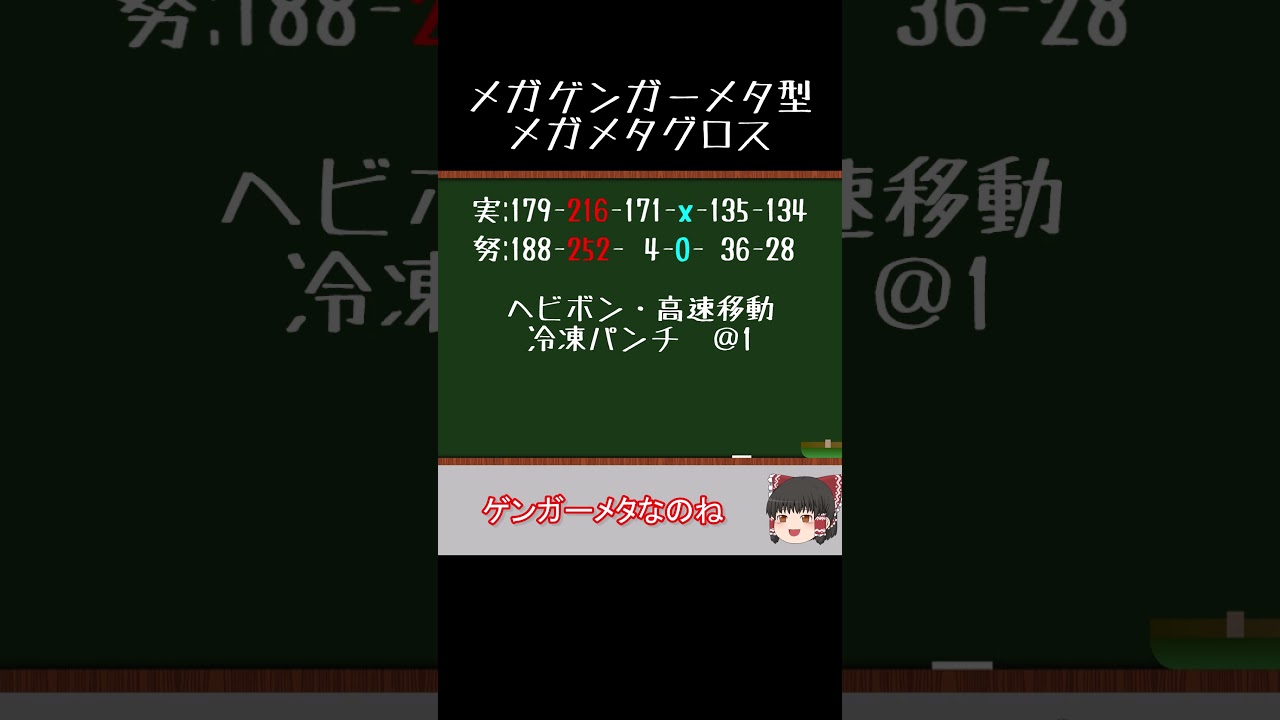 【メガゲンガーに】メガメタグロスの型紹介！【対面勝てる】