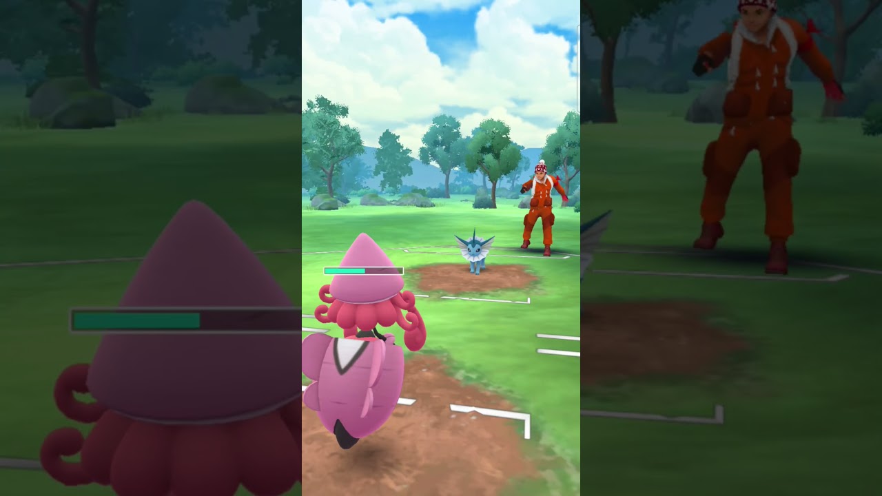 tapu Lele vs vaparion #pokemongobattleleague #shots