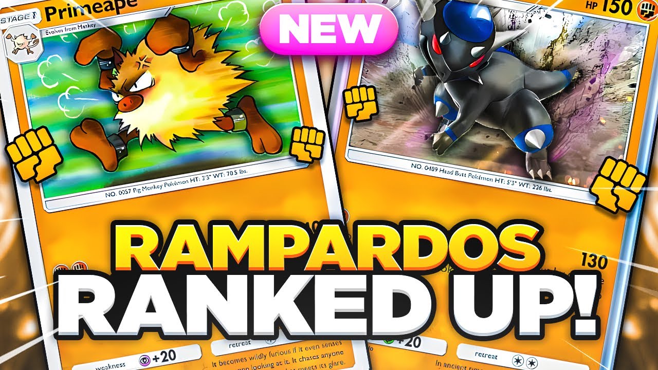 Rank Up Fast with this Primeape Rampardos Rush!!!【Pokemon TCG Pocket】