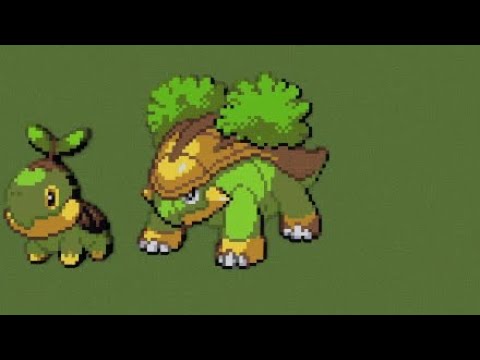 ［マイクラ］黙々とハヤシガメを作る［ポケモンドット絵］