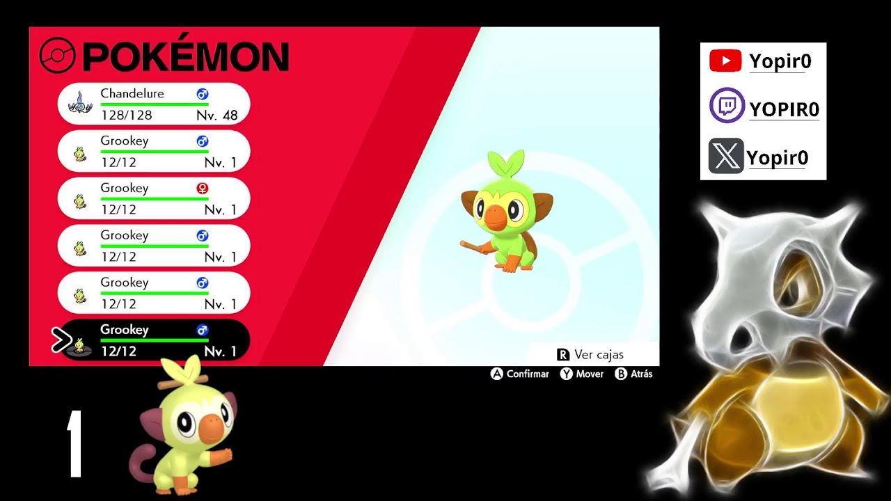 Shinyhunt de Grookey /: )/ @Yopir0 en todas mis redes