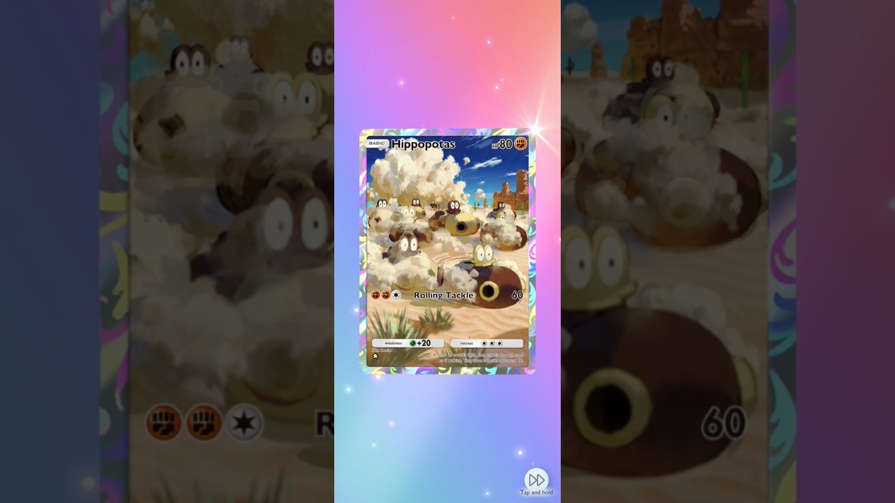 ✨PokemonTCGPocket Hippopotas✨#pokemon #pokemontcgpocket#fullart#hippopotas#pokemontcg#pokémon#shorts