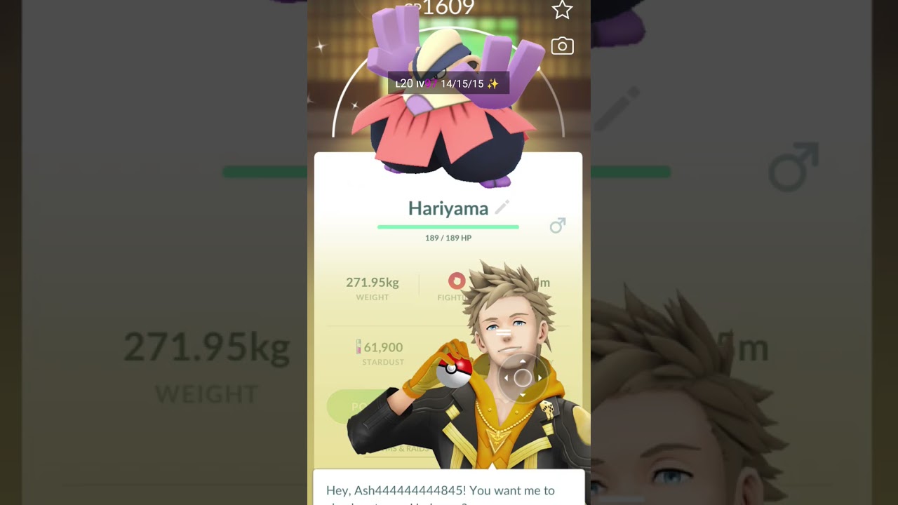 I Caught a Hariyama nearby Sundo in#Pokémon Go#Pokémon#short#video#viral