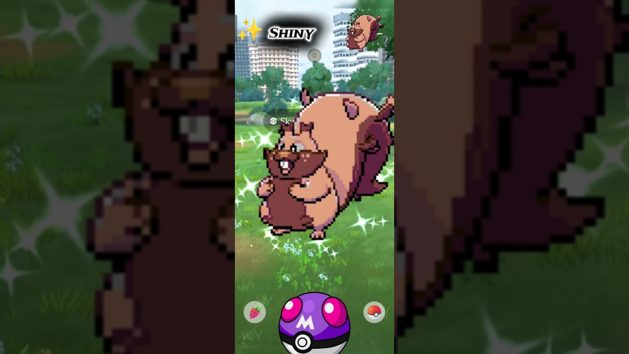 🤯 Wow I Got Shiny ✨ Skwovet In Wild #pokmongo #pokemon #ポケモンgo
