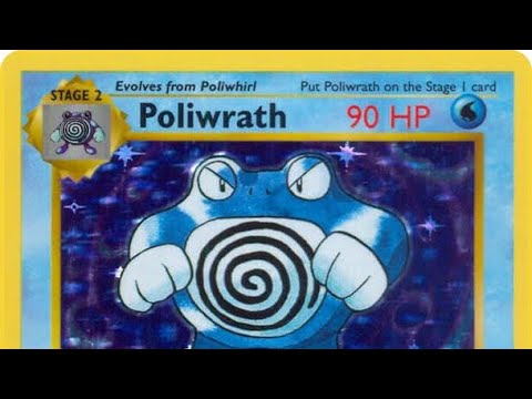 Poliwrath #13 1st edition base set 1999 Pokémon card 13/102