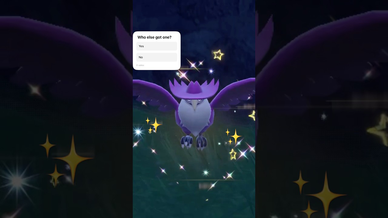 Shiny Honchkrow!   #pokemon #shinypokemon #purple #pokemonscarletandviolet