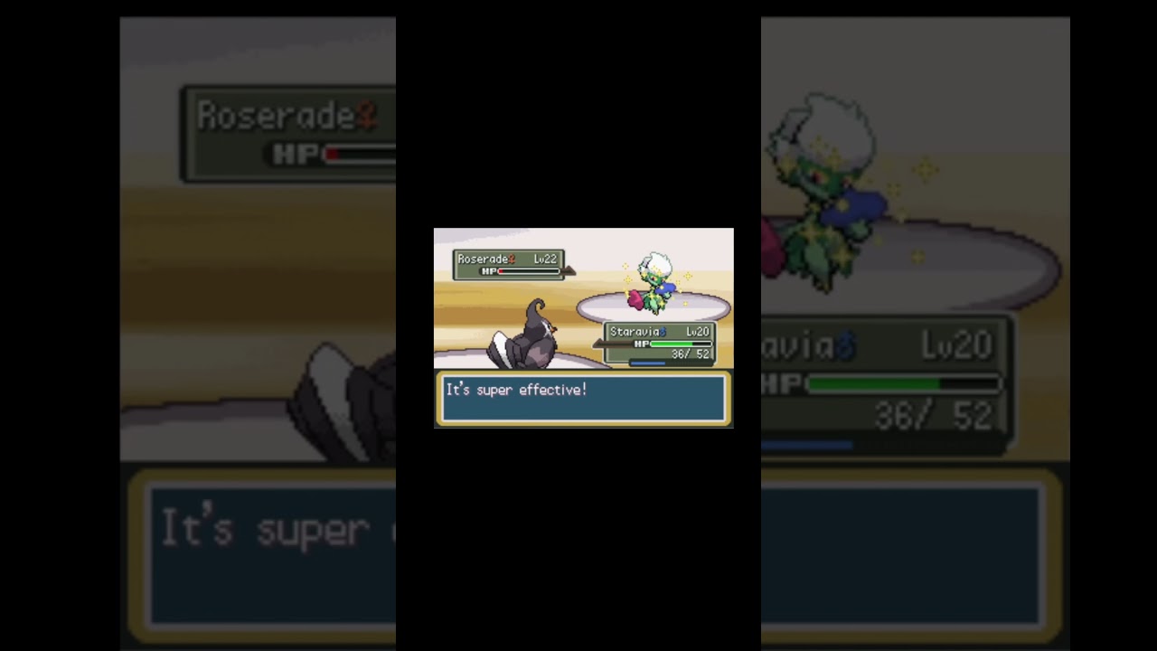 Staravia (20) Vs Roserade (22) #pokemon #pokémon #gaming #nintendo #gamingshorts #gameboy