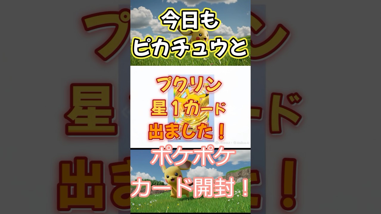 ついにゲット！【ポケポケ】シャイニングハイ　プクリン　星１カードをゲットしました！　#shorts   #ポケモンカード  #ポケポケ　#開封動画 　#ポケットカード