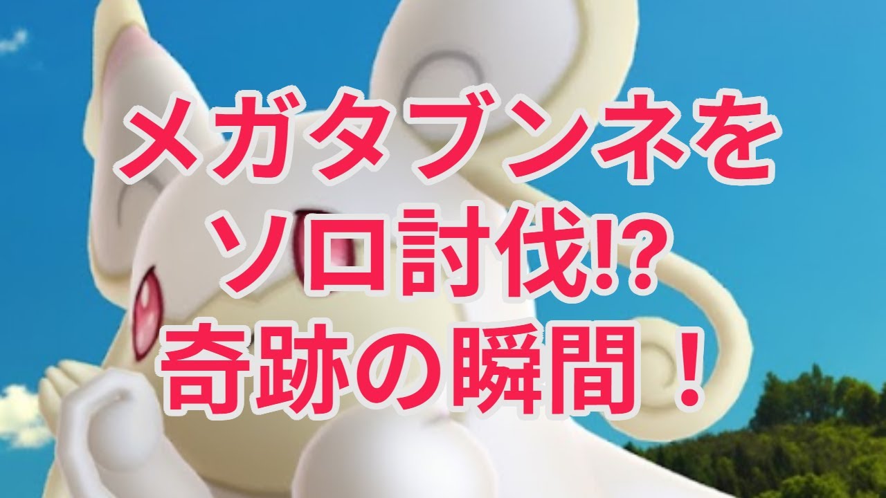 【ポケモンGO】メガタブンネをソロ挑戦。