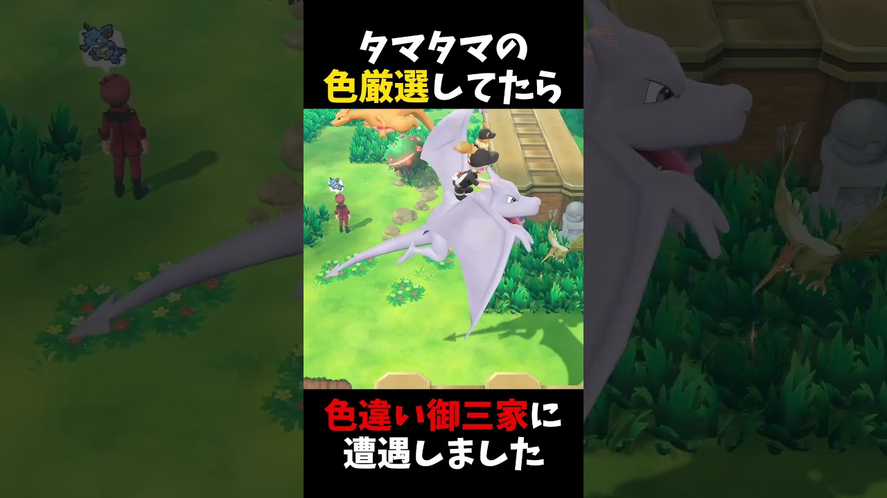 タマタマの色違い厳選してたらまさかの「御三家」の色違いに遭遇しました【ピカブイ】