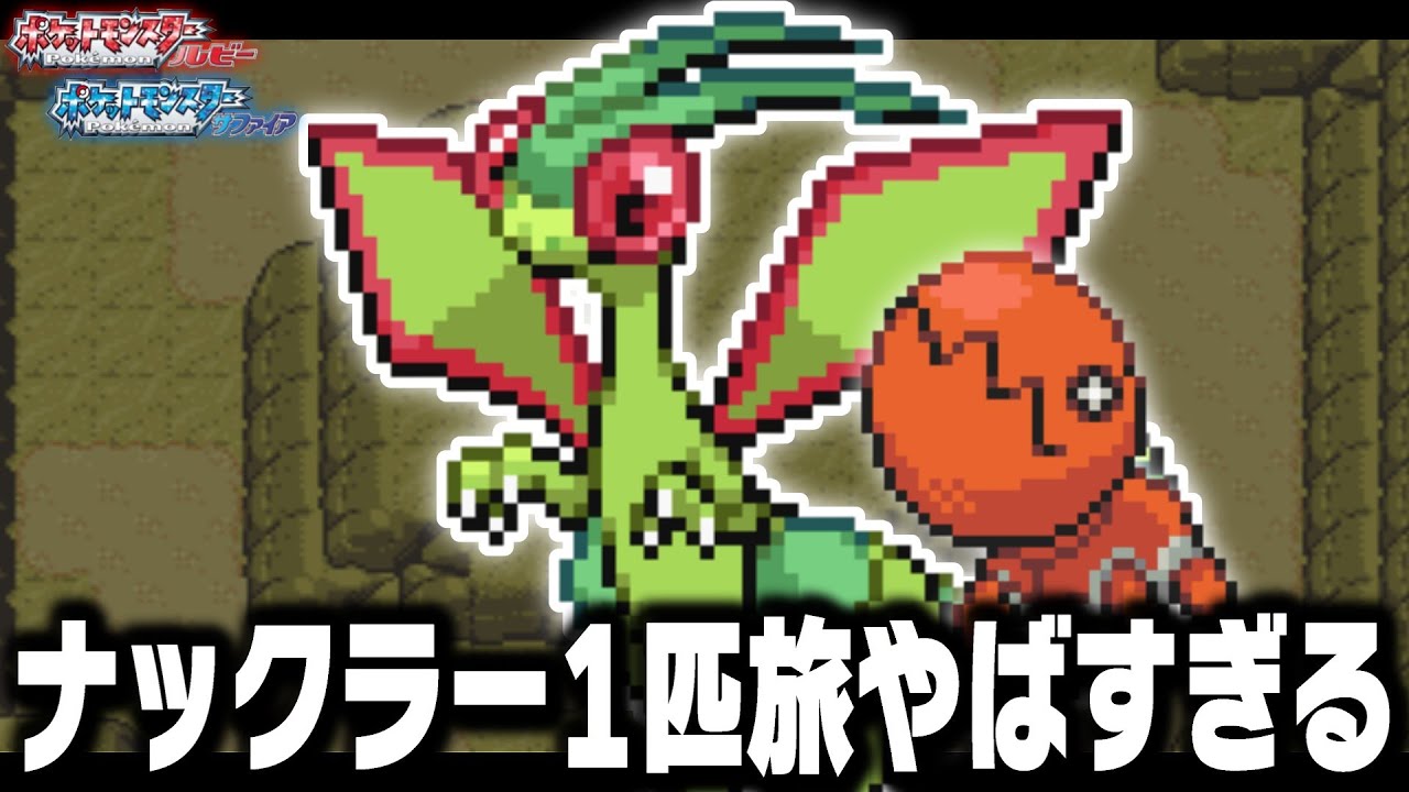 ナックラーLv5が最初のポケモンだったら【フライゴン/ビブラーバ】