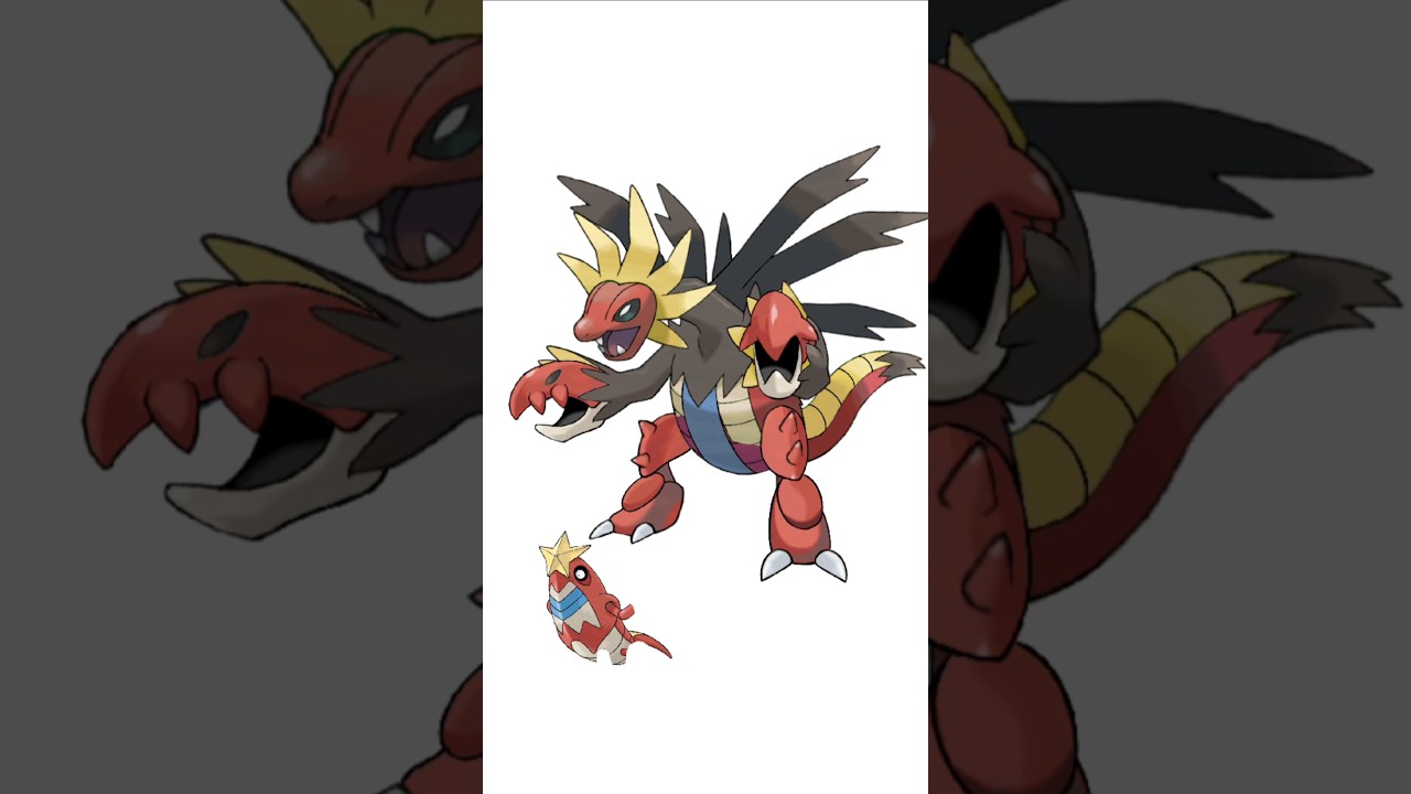 サザンドラ＋シザリガー合成。甲殻竜　#ポケモンフュージョン #改造ポケモン  #伝説のポケモン #最強ポケモン #pokemon