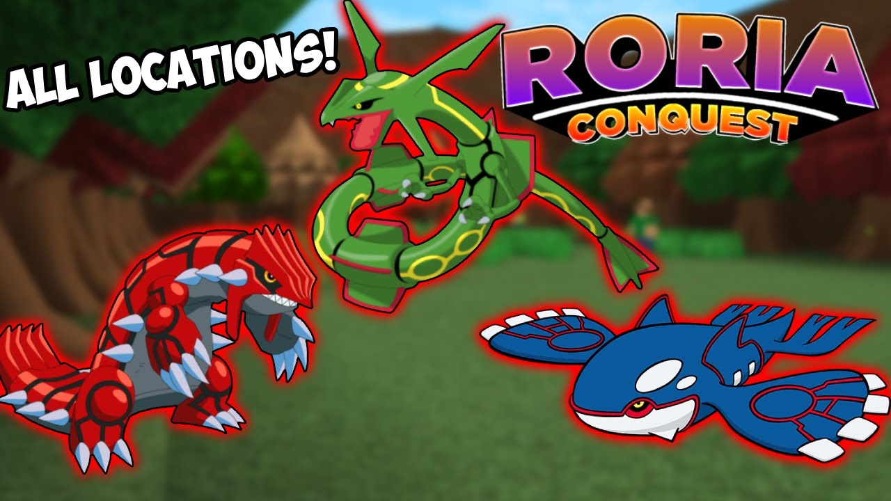 How To Catch Groudon, Kyogre, & Rayquaza In Pokemon Brick Bronze (Roria Conquest ROBLOX)