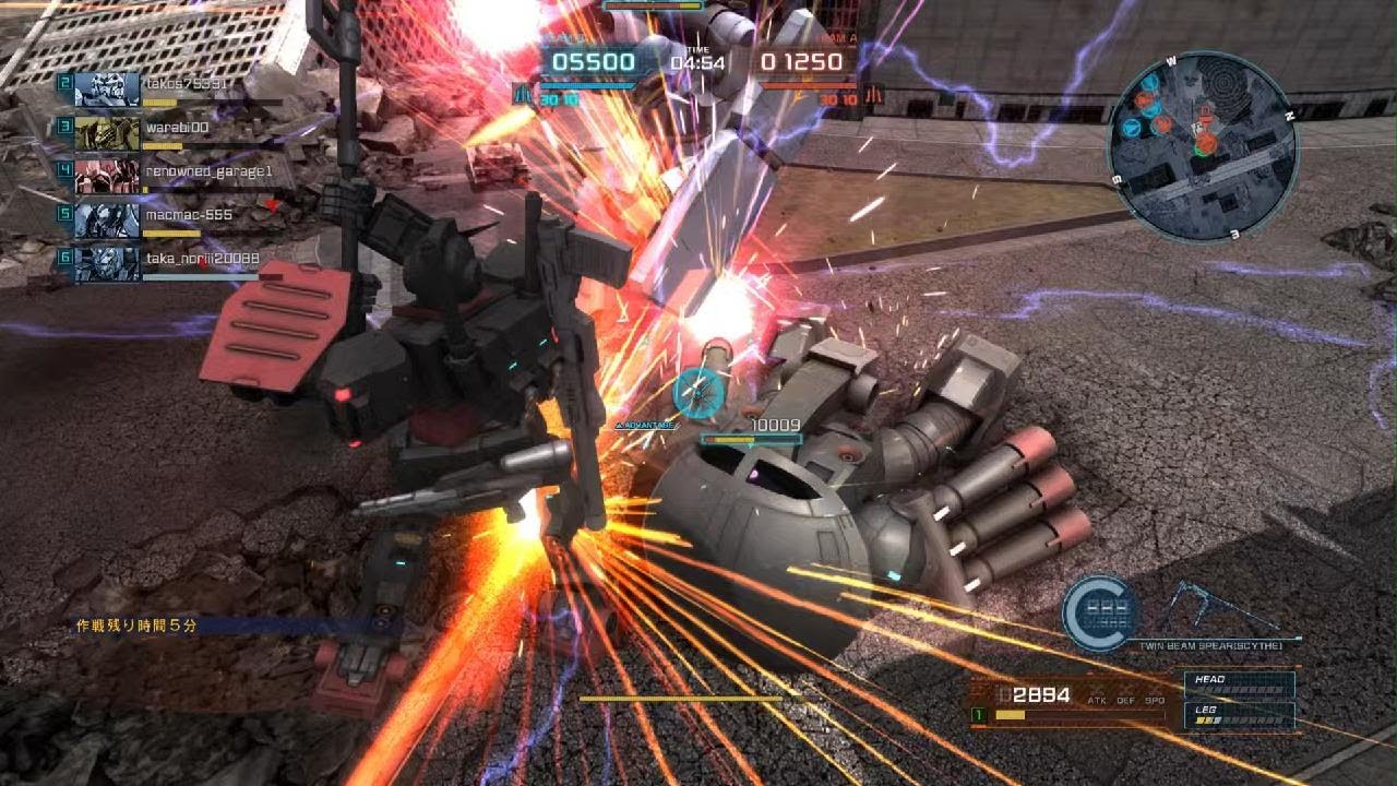 【バトオペ2】お互い大ダメージ受けてる ガンダムピクシー(LA) Lv1 廃墟都市