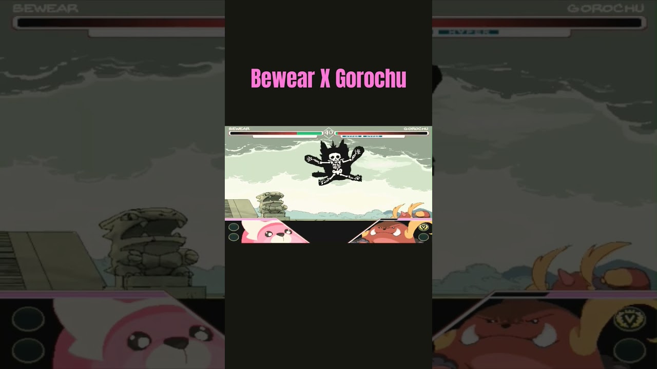 Bewear X Gorochu, a evolução perdida do Pikachu 😱 #pokemon #fightinggames #gaming #pkmnclosecombat