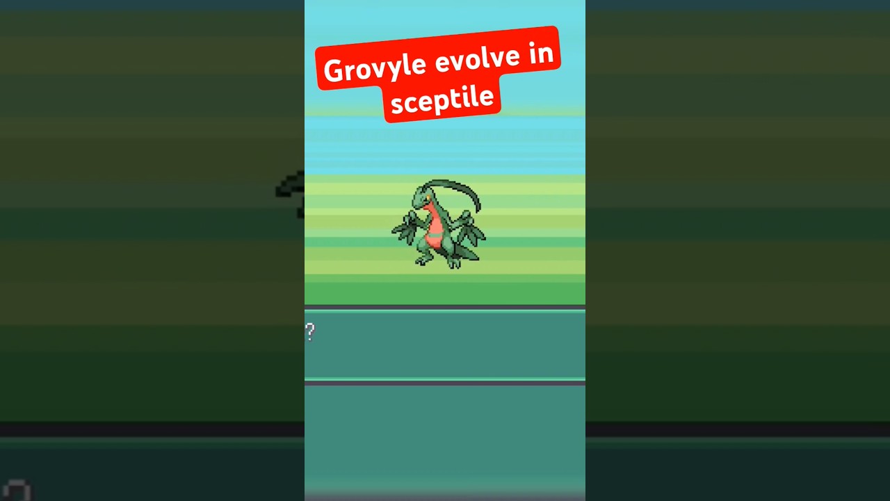 Grovyle evolved final stage in level 36#pokemon lost artefact#gameplay