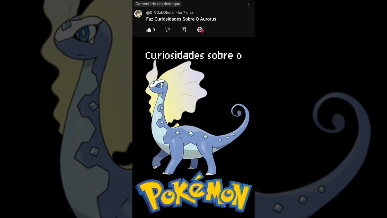 Curiosidades sobre o Aurorus, Pokémon #pokemon #pokemonchannel #fy #anime #pokemonnintendo #pokemon