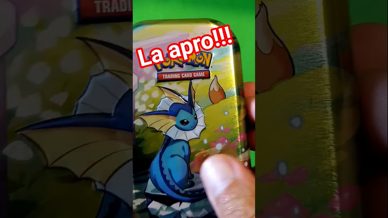 APRO la RICERCATISSIMA MINI TIN di Carte Pokémon EVOLUZIONI PRISMATICHE con Vaporeon| GEDIS |Asmr