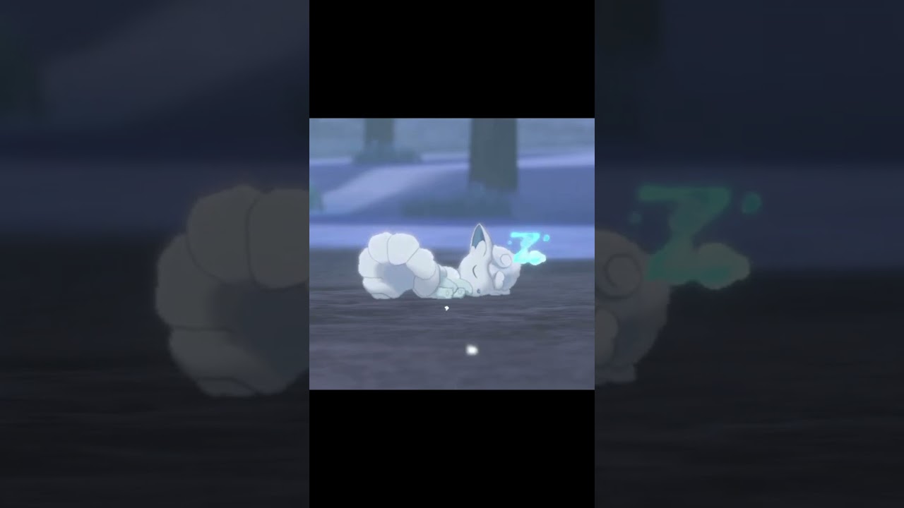 寝ているアローラロコン　#Shorts