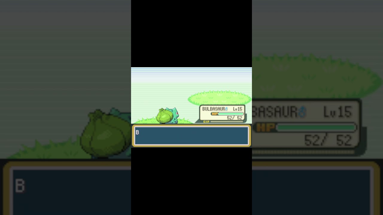 Bulbasaur is trying to learn Poison Powder and Sleep Powder - #bulbasaur #pokemonfirered #shorts