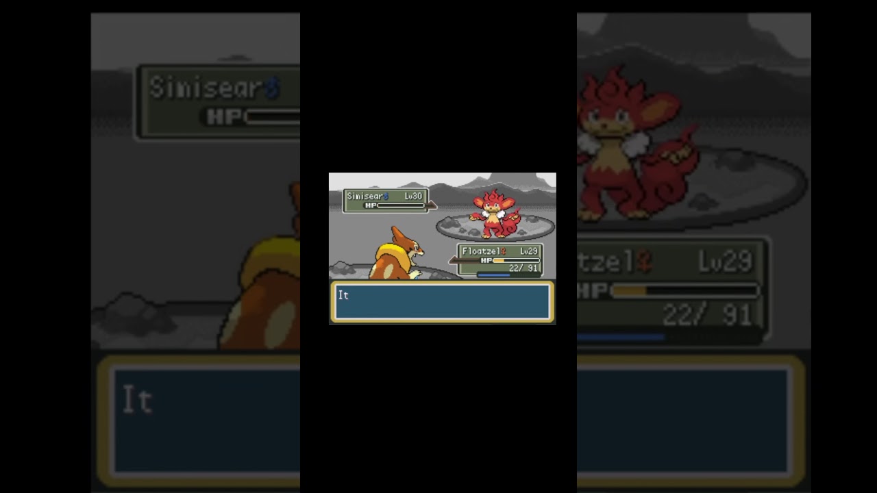 Floatzel (29) Vs Simisear (30) #pokemon #pokémon #nintendo #gameboy #gamingvideos #gaming