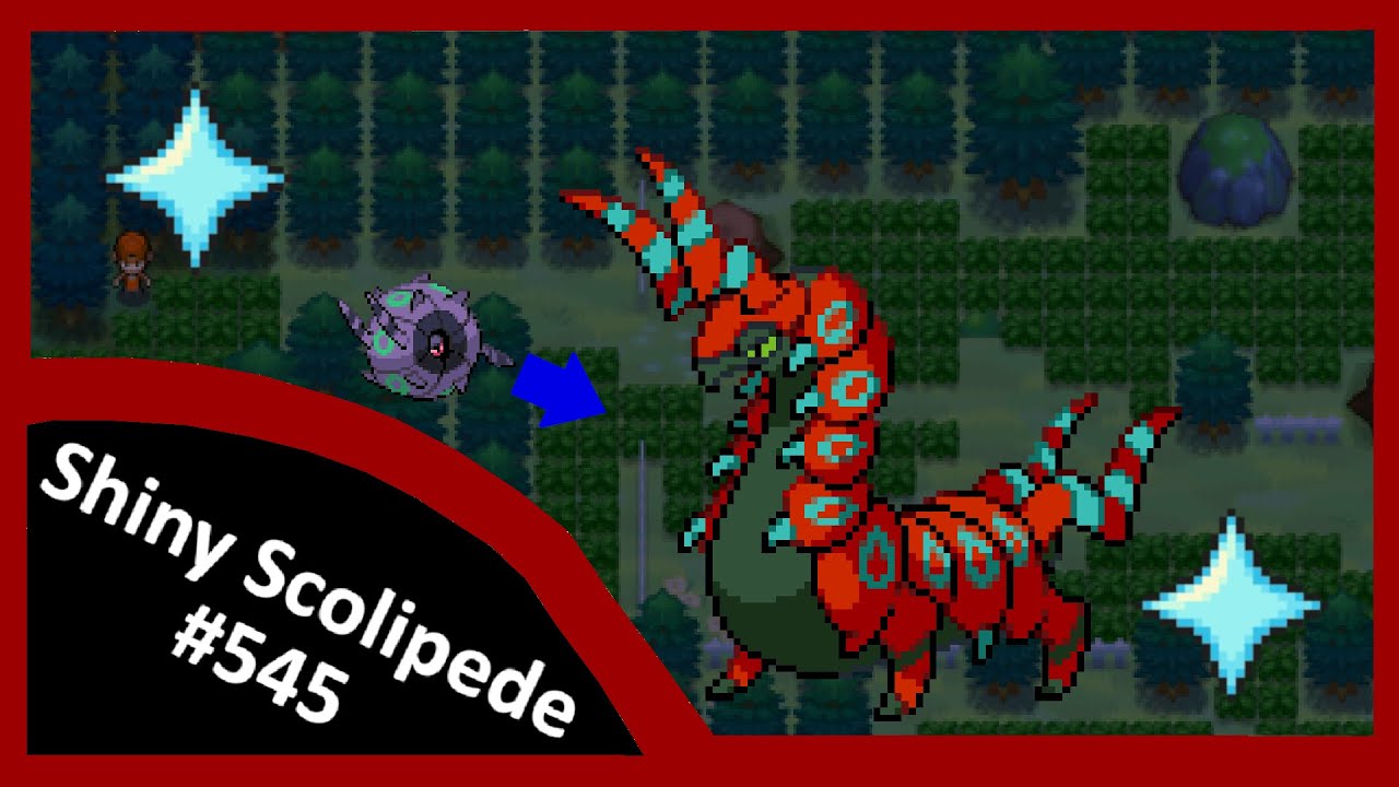 (Live) Shiny Scolipede (from Whirlipede) after 3,180 Random Encounters! Unova Shiny Living Dex #545