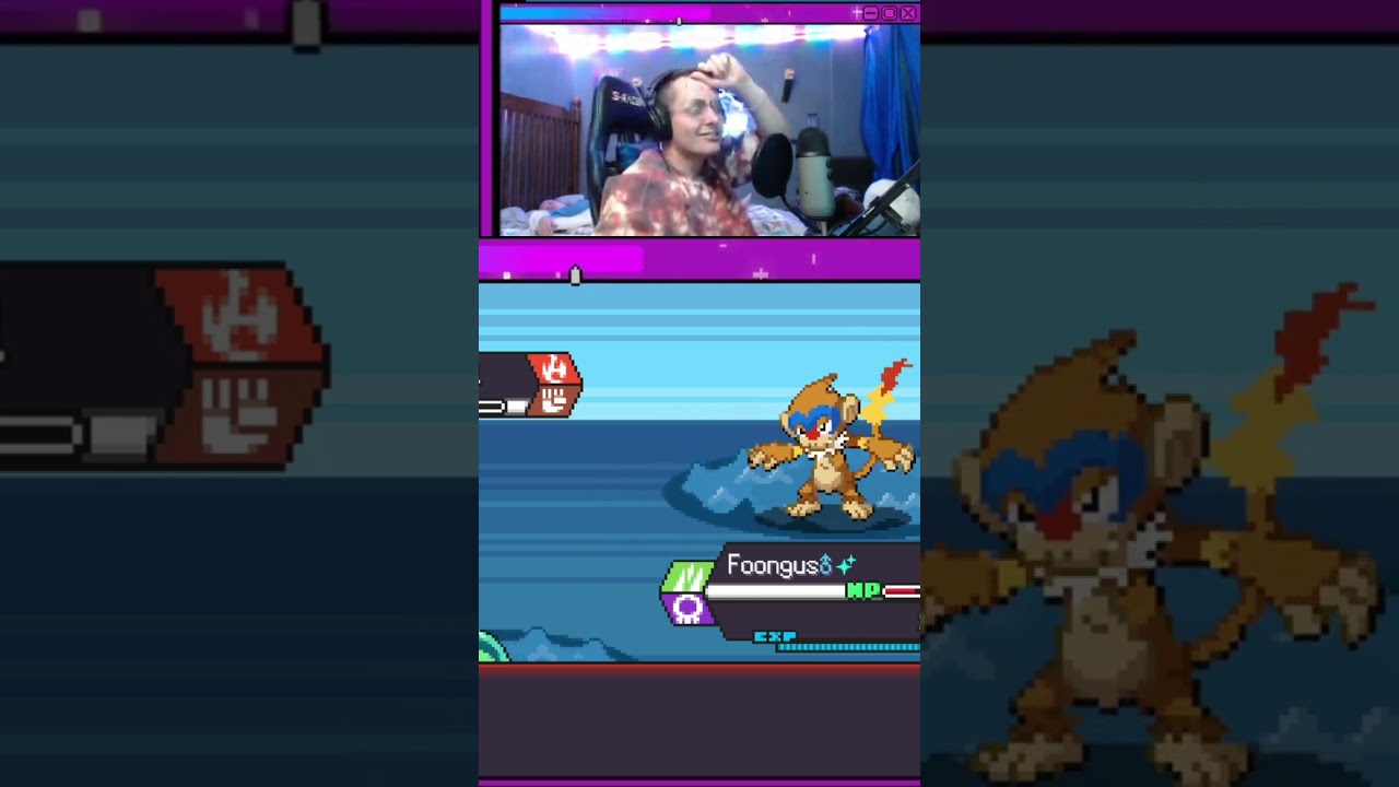 Epic Pokémon Battle: Foongus's Insane Luck & Mega Drain Comeback!