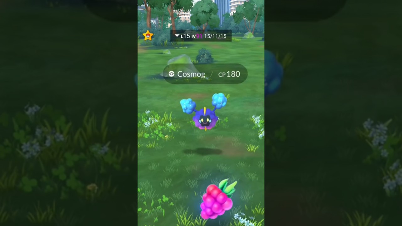 a legendary  pokemon cosmog i catch  3 star pokemon ϟϟ(๑⚈ ․̫ ⚈๑) #pokemongo #viralvideo #shorts new