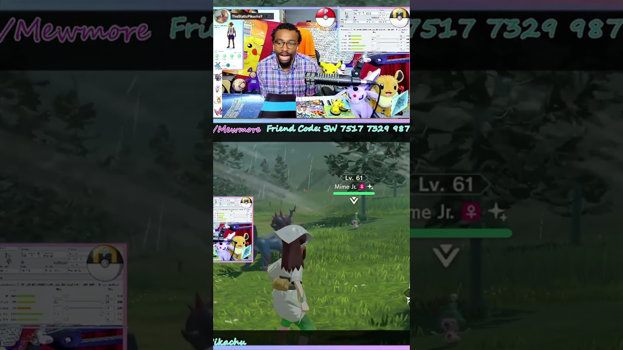 Shiny Mime Jr. is SUCH a great shiny OMG! :D | #thestaticpikachu on #Twitch