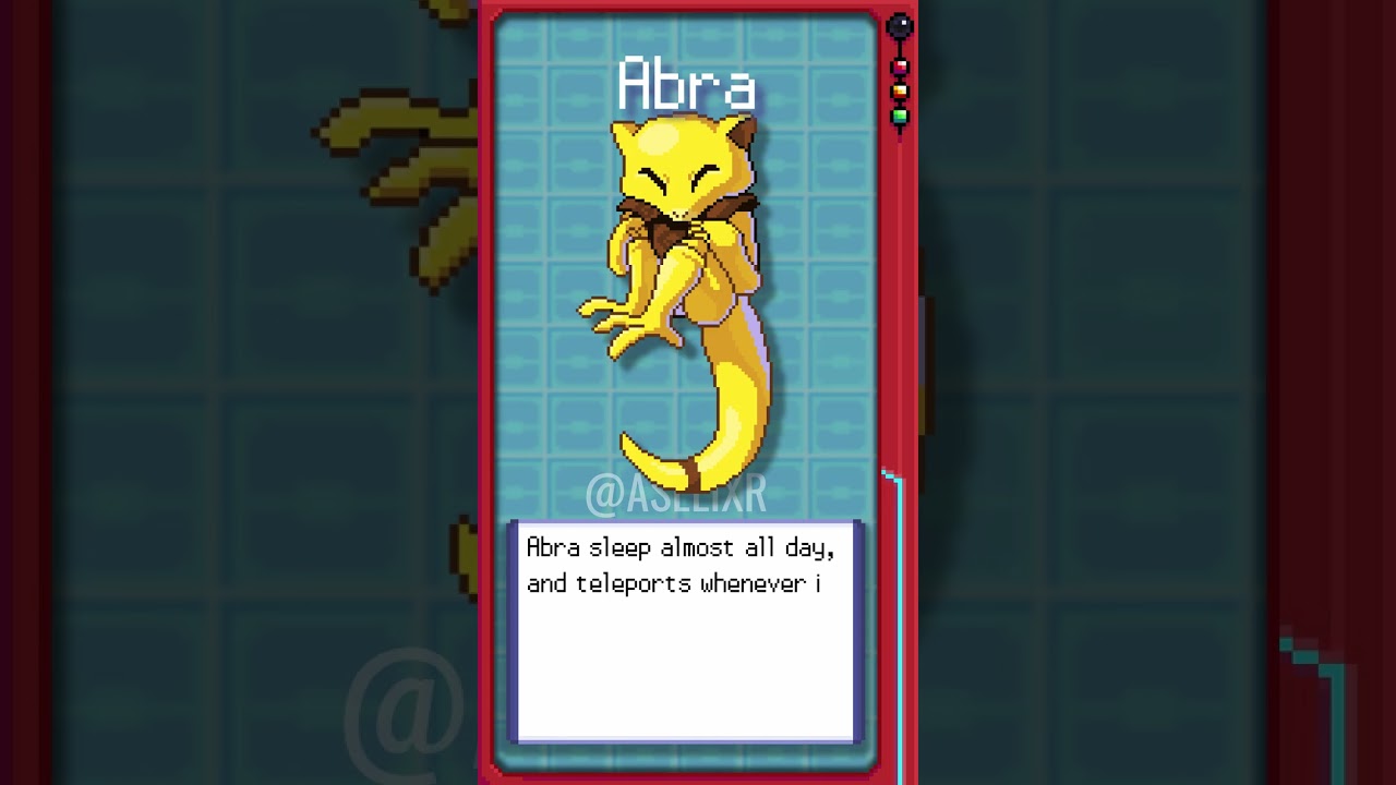 Making pixelart of every Pokemon: day 63| Abra