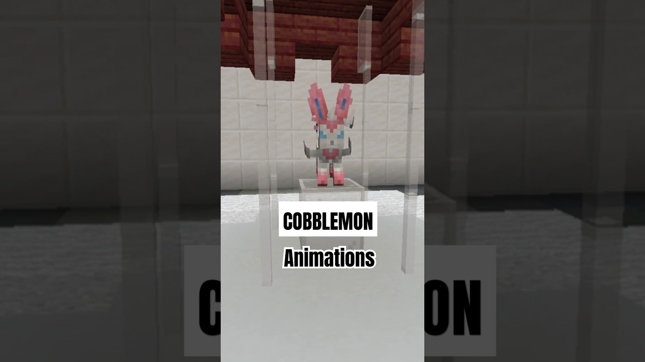 Sylveon Animations:Cobblemon Minecraft Pokemon#cobblemon #pokemon #minecraft #animation #pixelart