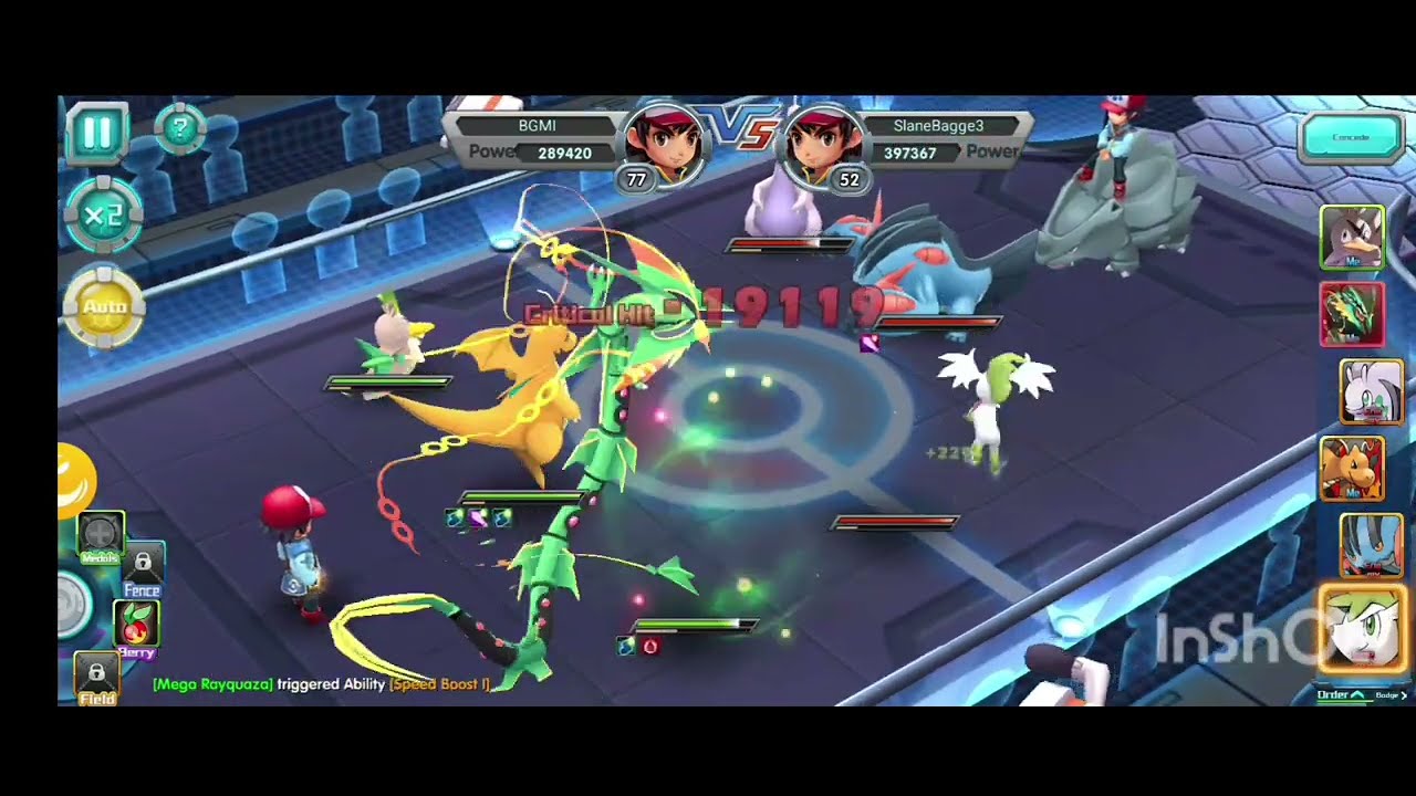 mega swampert vs mega rayquaza | hoenn region | mega evolution