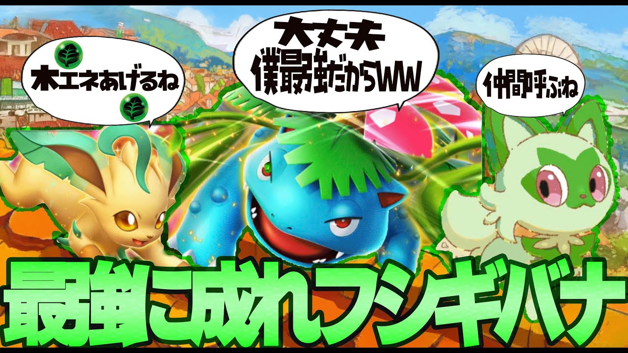 【ポケポケ】回復とエネ加速が出来て弱いわけがない？ニャオハ単体採用のリーフィアフシギバナデッキが楽しいです【最強デッキ紹介】Pokémon Trading Card Game Pocket
