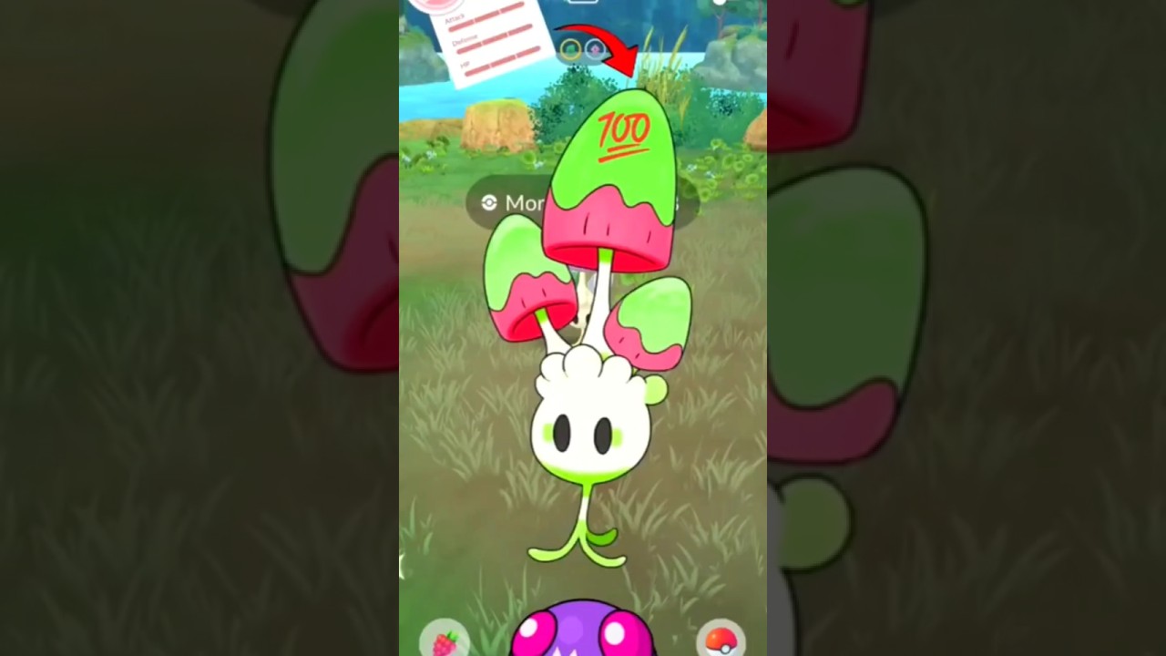 getting lucky with morelull hundo in pokemon go🤯#pomemon #pokemongo 🌟#ポケモンgo