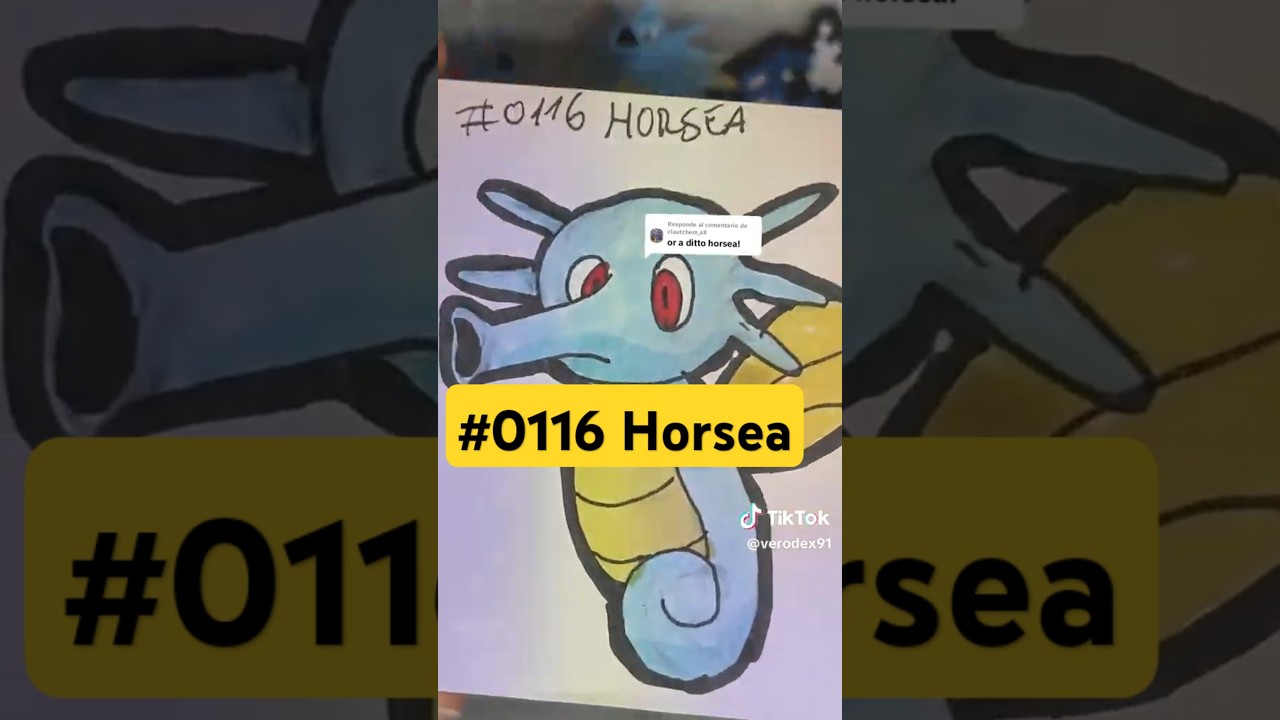 Horsea!  #pokemon #pokemonart #horsea #shorts #art #pokeart