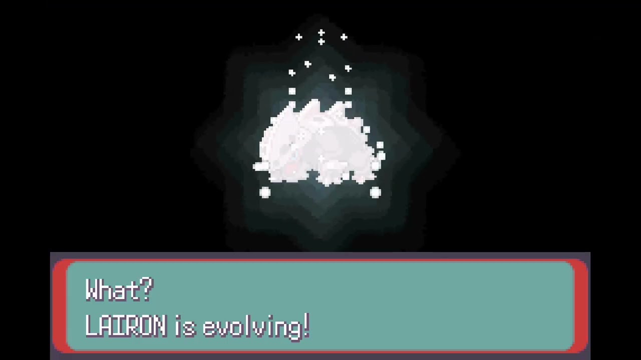 Lairon evolved into Aggron! Pokemon Emerald