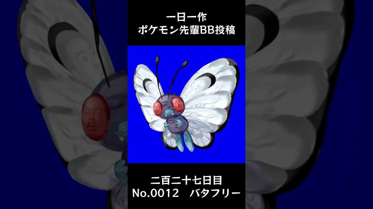 バタフリー先輩BB.Butterfree #shorts #野獣先輩 #bb素材