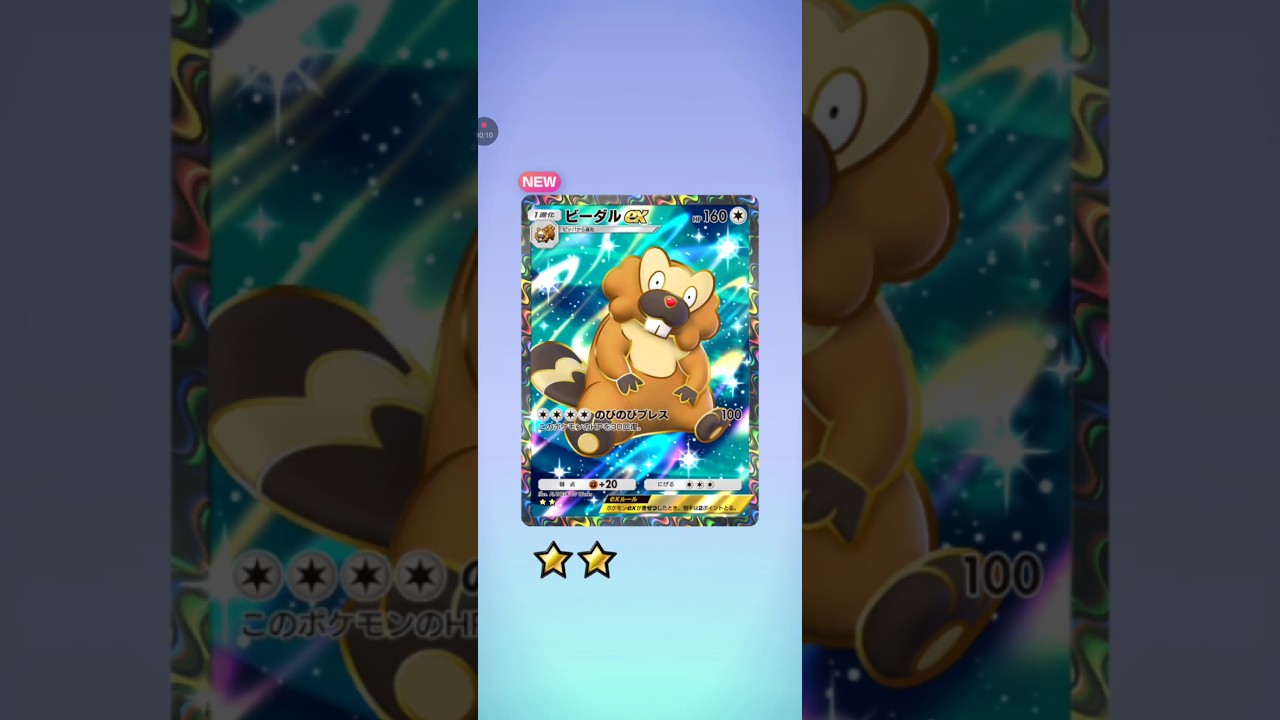 【ポケポケ】最新弾S69発目テーマ拡張シャイニングハイ ビーダルex #pokemon #pokemoncard