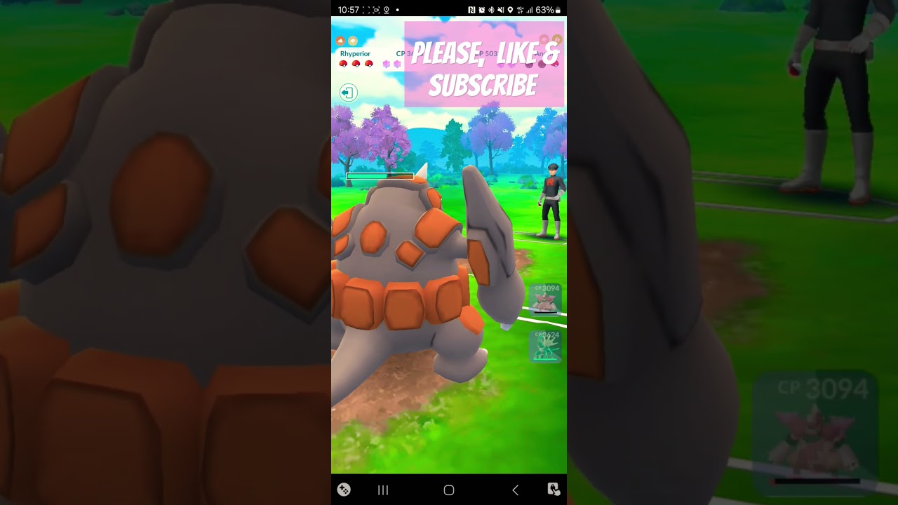 #Magmortar & #rhyperior Smash though teamrocket in a 3v3 #Pokémonbattle via #PokemonGO #pokemon #fyp