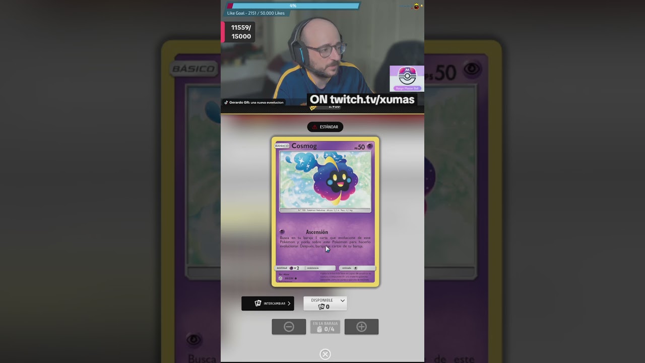 Vistazo a Cosmog y Cosmoem del Live a ver cómo podrían ser en el Pocket el día 30 de abril #tcg