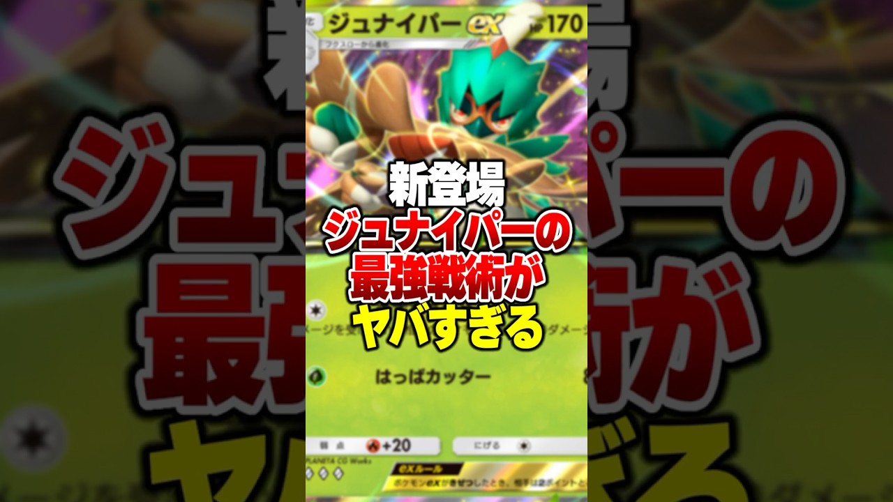新パック双天の守護者で新登場した「ジュナイパーEX」がやばすぎたｗｗ#ポケポケ #ポケモン #ポケカ