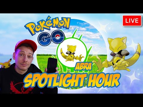 Abra Shiny Spotlight Hour Live | Pokemon GO