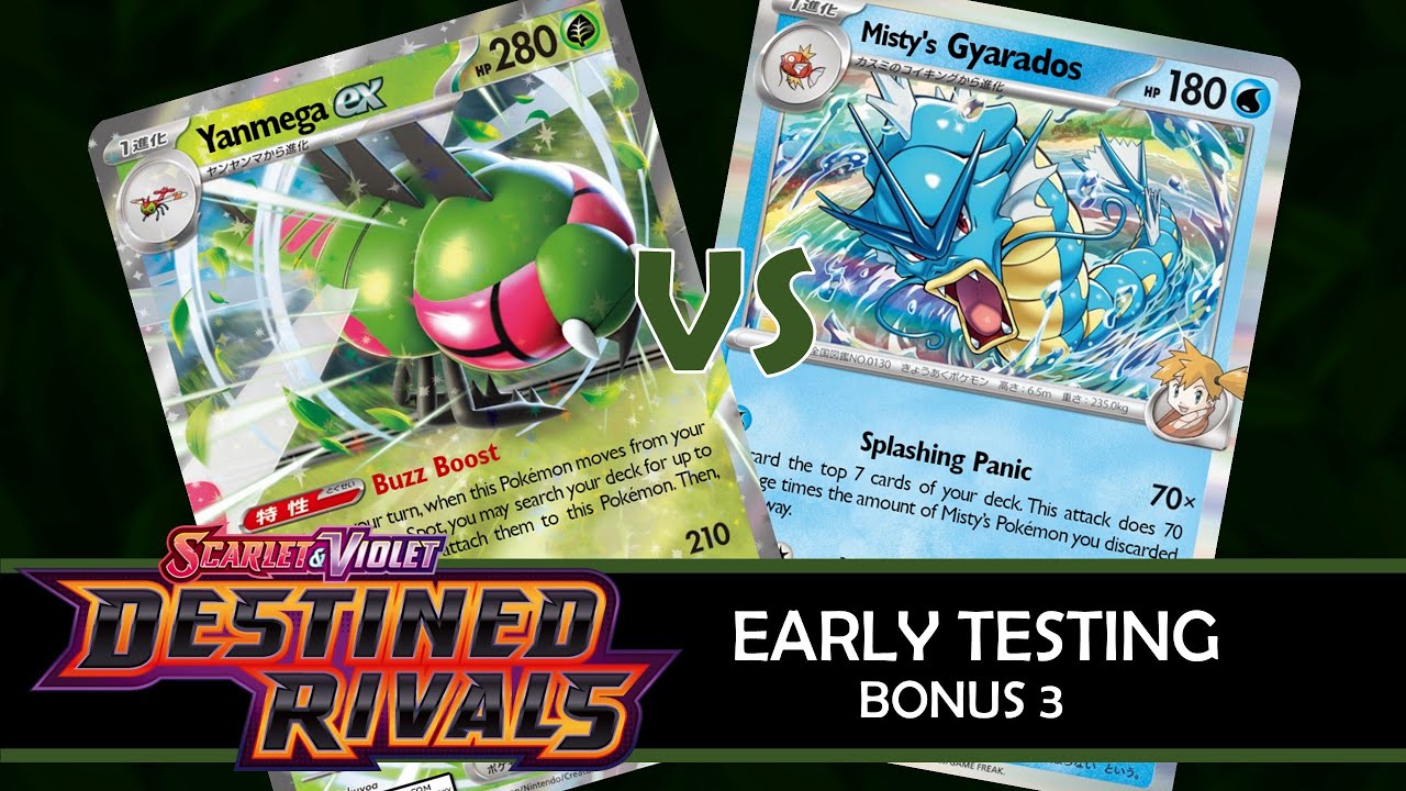 Destined Rivals Early Testing, Bonus 3: Yanmega ex vs. Misty's Gyarados