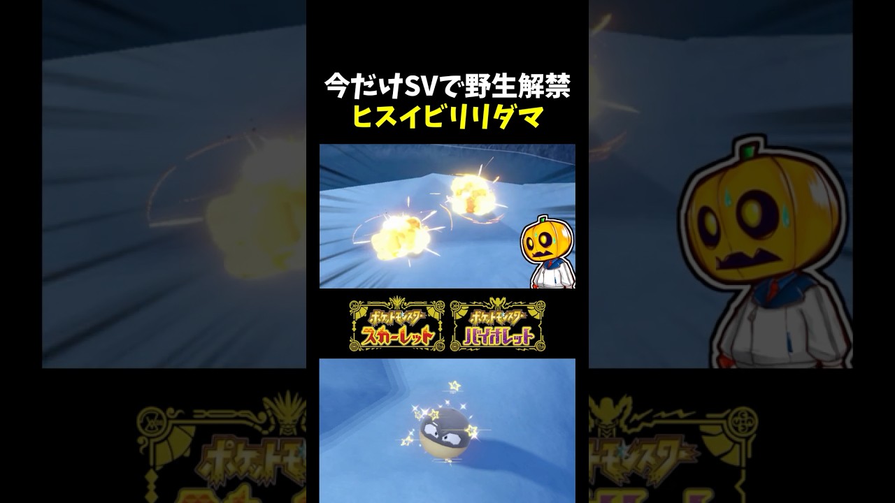 【ポケモンSV】期限注意!! SVで野生解禁した｢ヒスイビリリダマ｣の色証やオシャボ入りを捕まえるならイベントが開催してる今だけ!! 【切り抜き】【色違いポケモン】【色違い厳選】#shorts