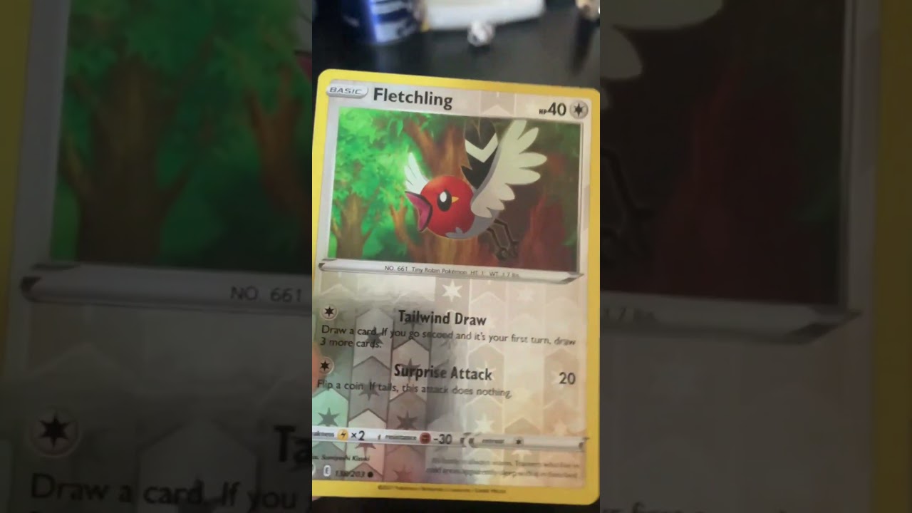 Ranking Pokémon cards everyday day 36 Fletchling #pokemoncards