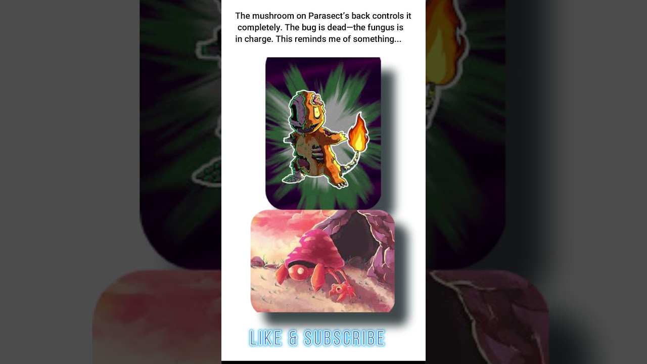 Parasect Is Basically a Zombie #pokemon #subscribe